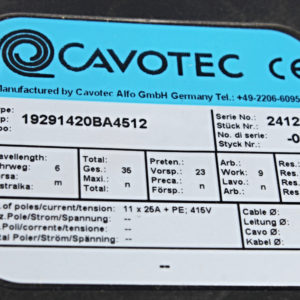 Federleitungstrommel CAVOTEC 19291429BA4512