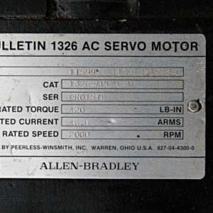 Allen-Bradley Bulletin 1326-APC4C-D Servo Motor 1326 AC