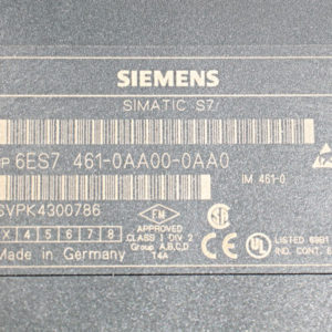 SIEMENS SIMATIC S7 6ES7461-0AA00-0AA0 – Digitalausgabe SM 322 / digital output