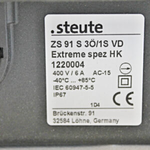 Steute ZS 91 S 3Ö/1S VD Extreme spez HK -unused-