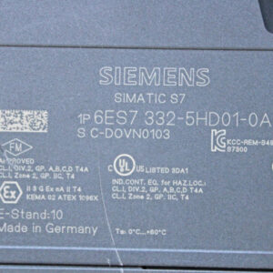 SIEMENS SIMATIC S7 6ES7332-5HD01-0AB0 – E: 10 -used-
