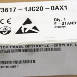 SIEMENS 6AV3617-1JC20-0AX1 Operator Panel -OVP/sealed- -refurbished-