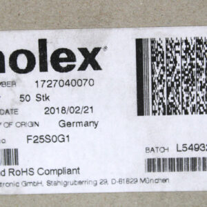 3x Molex 1727040070 D-SUB Stecker -OVP/unused-