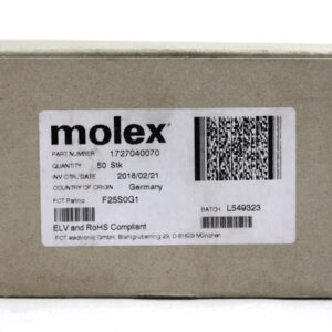 3x Molex 1727040070 D-SUB Stecker -OVP/unused-